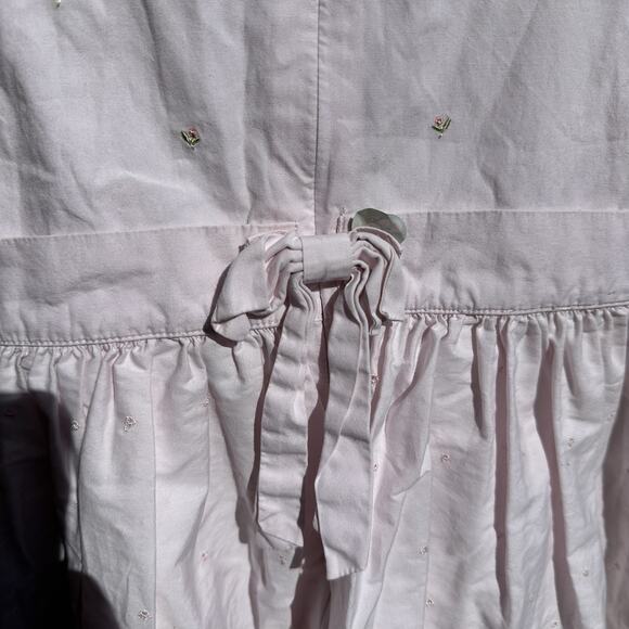 Vintage‎ Gymboree Baby Girl Dress Size 3T Pink Embroidered Flowers Eyelet - Picture 5 of 6